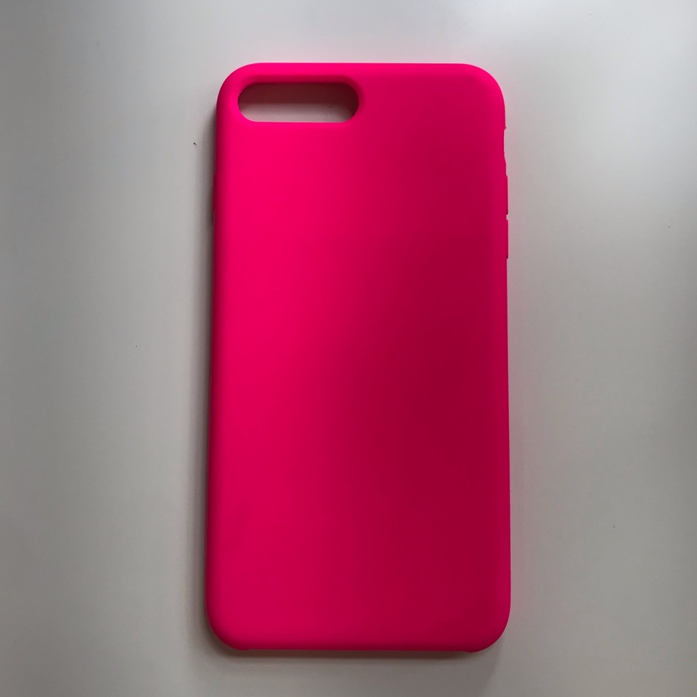 Neon pink iphone 7+ case